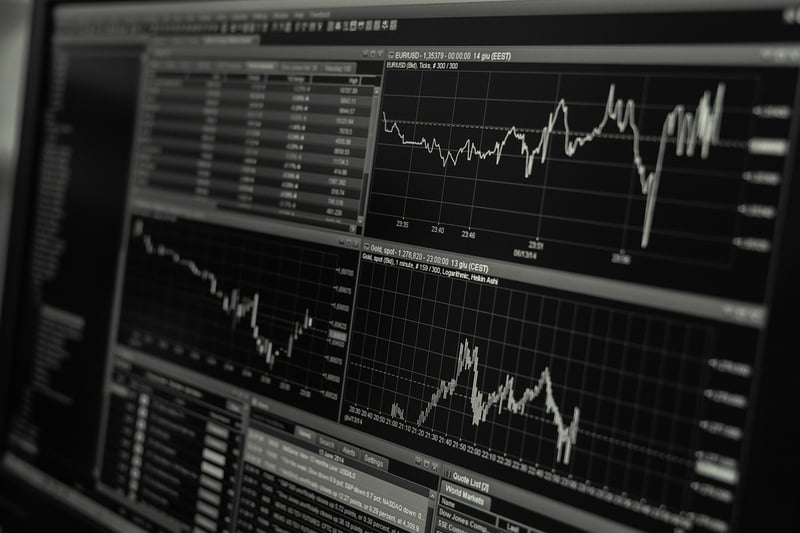 Stock exchange trading floor